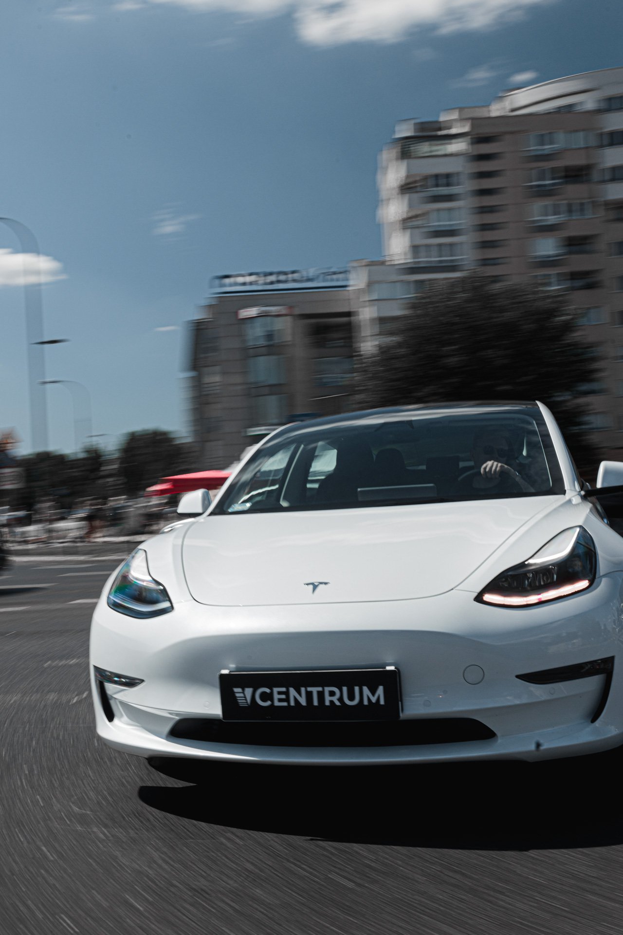 Tesla car rental in Warsaw VCentrum